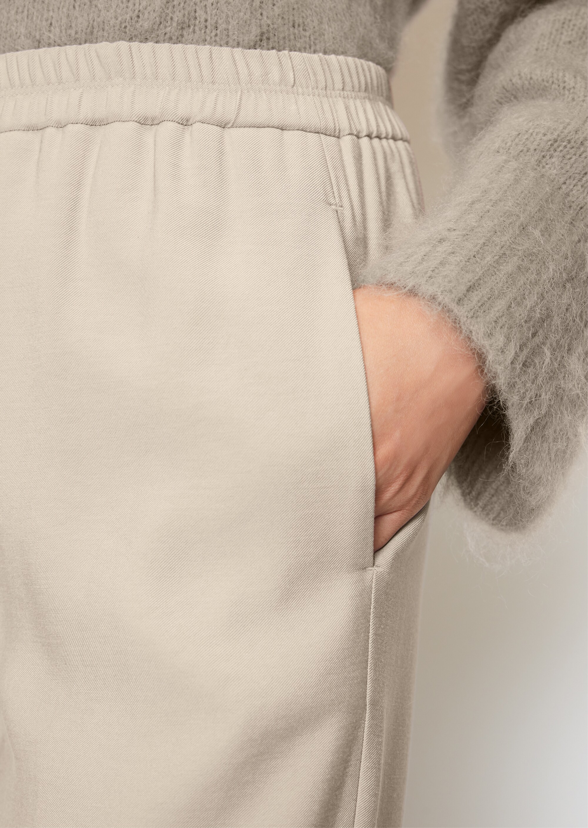 Wide Leg Pants mit Gummibund aus LENZING™ ECOVERO™