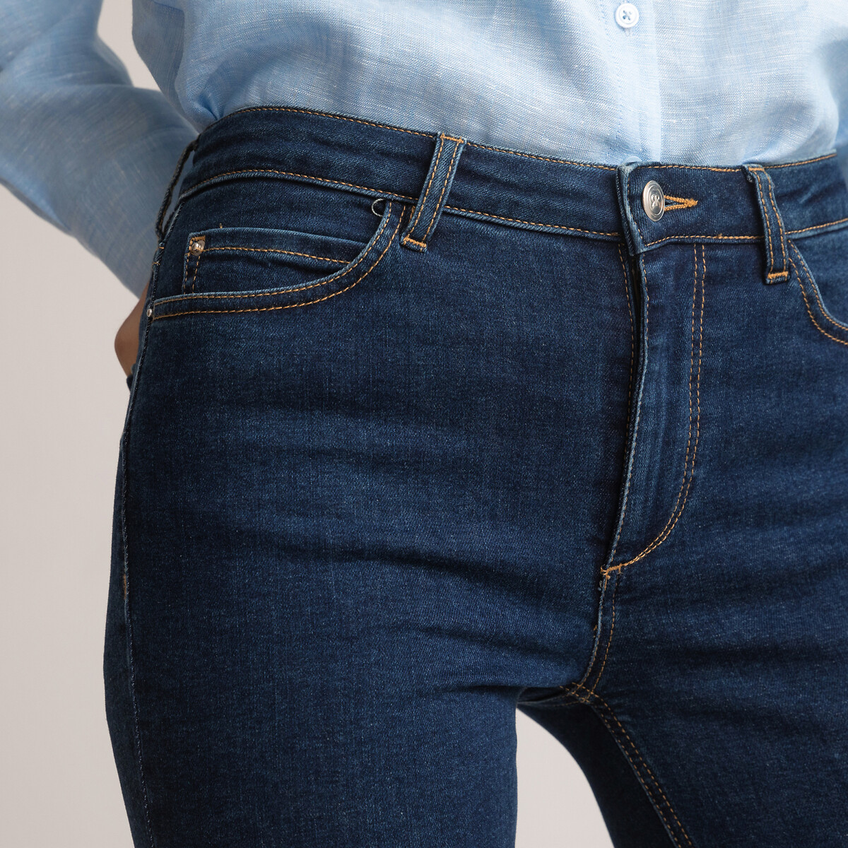 COLEÇÕES LA REDOUTE<br>Calça jeans slim push-up, conforto extra