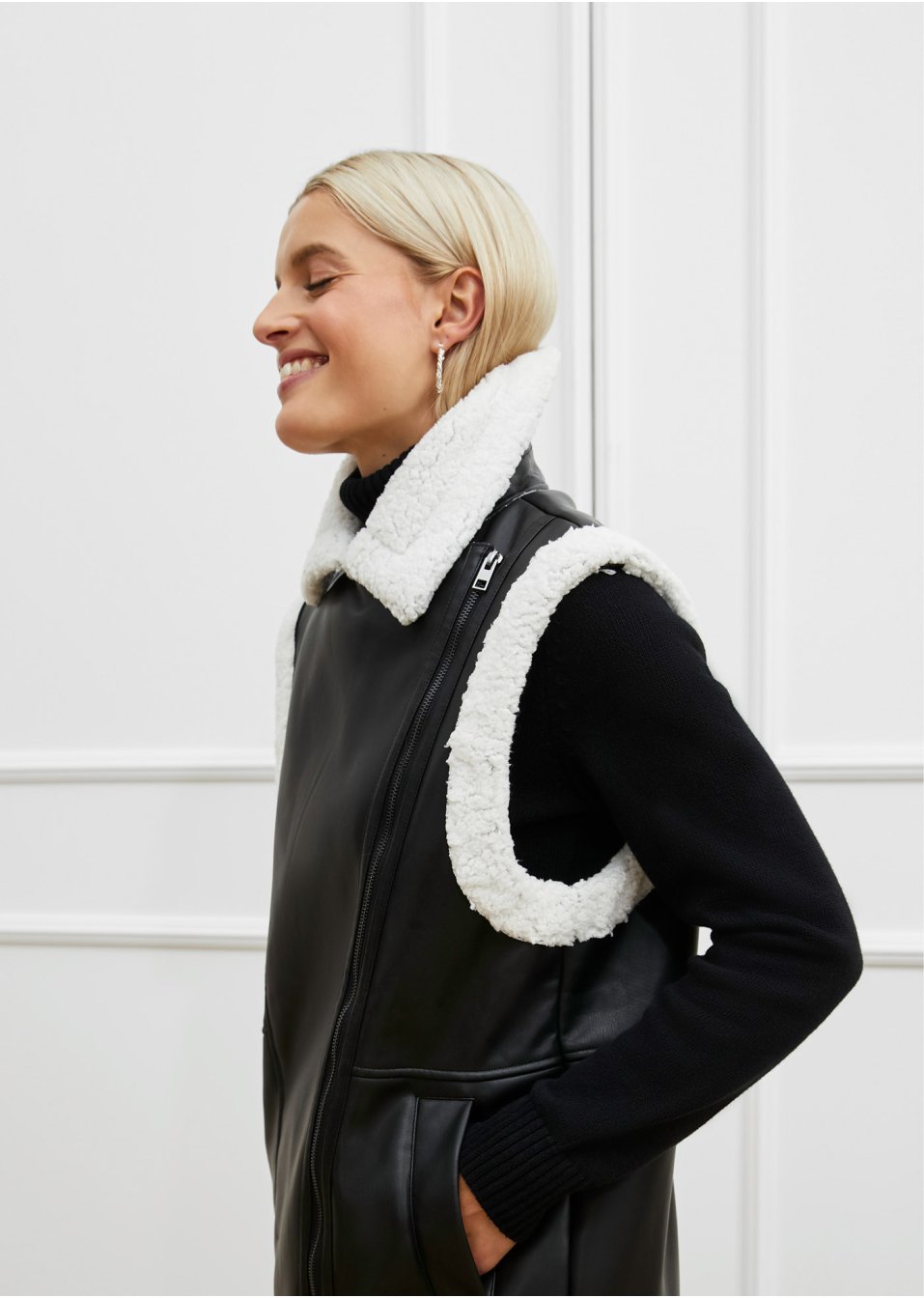 Veste sans manches douillette