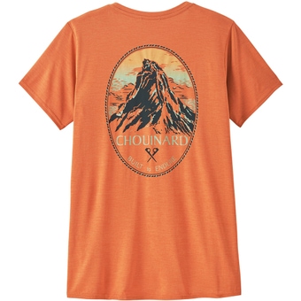 Patagonia Capilene Cool Daily Graphic Lands T-Shirt Chouinard Crest: Rock Melon X-Dye Damen