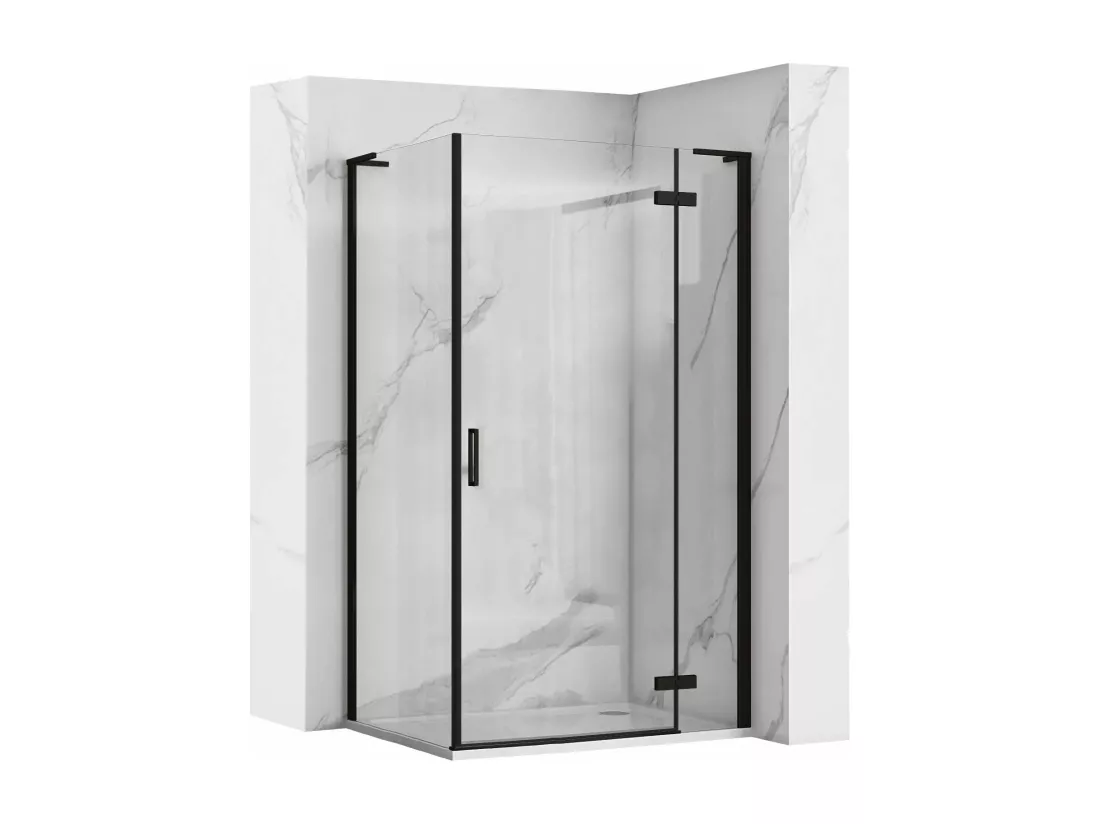 Cabine De Douche Rea Hugo 100X90 Black