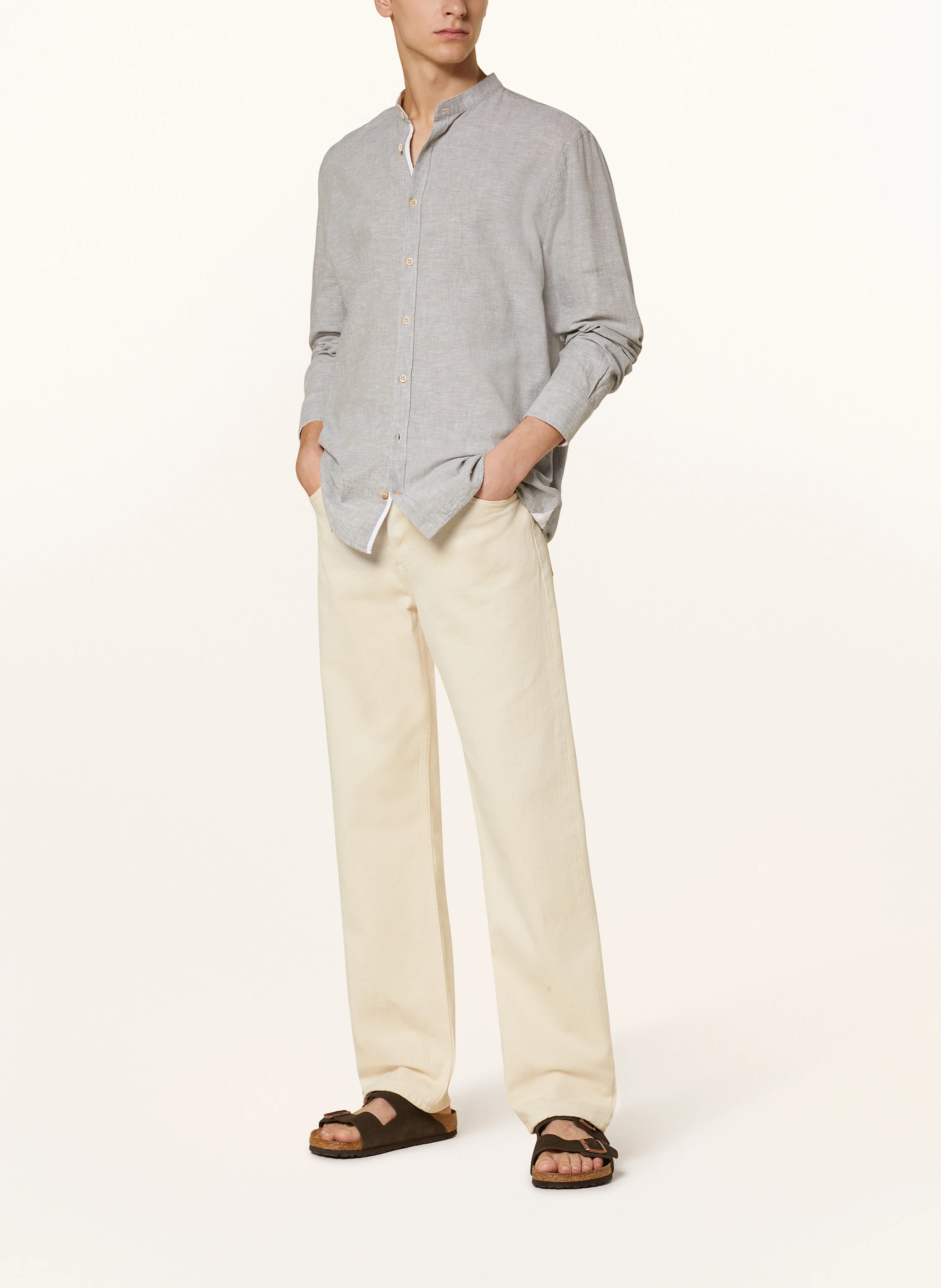 COLOURS & SONS Hemd Regular Fit mit Leinen