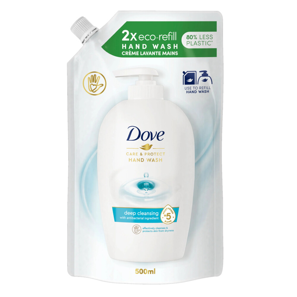 10x Dove Handzeep NavullingDeep Cleansing 500 ml