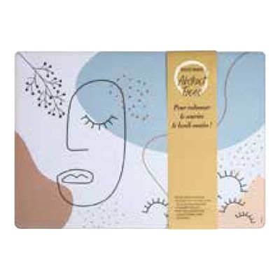 Carpentras - Sous-main - 35.5 x 49.5 cm - Abstact Faces