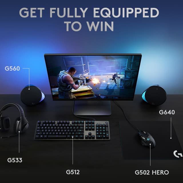 Logitech G512 gaming keyboard (GX Red switches)