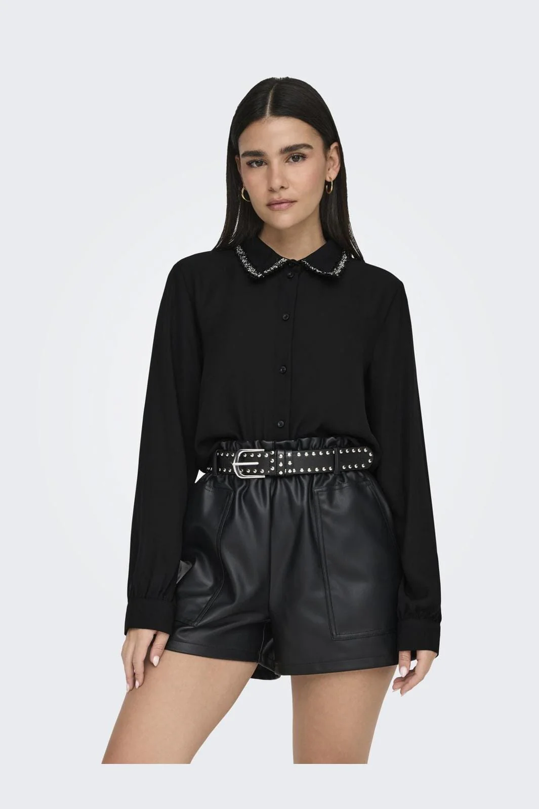 JDY JDYaya L/S Detail Shirt 4638940 black