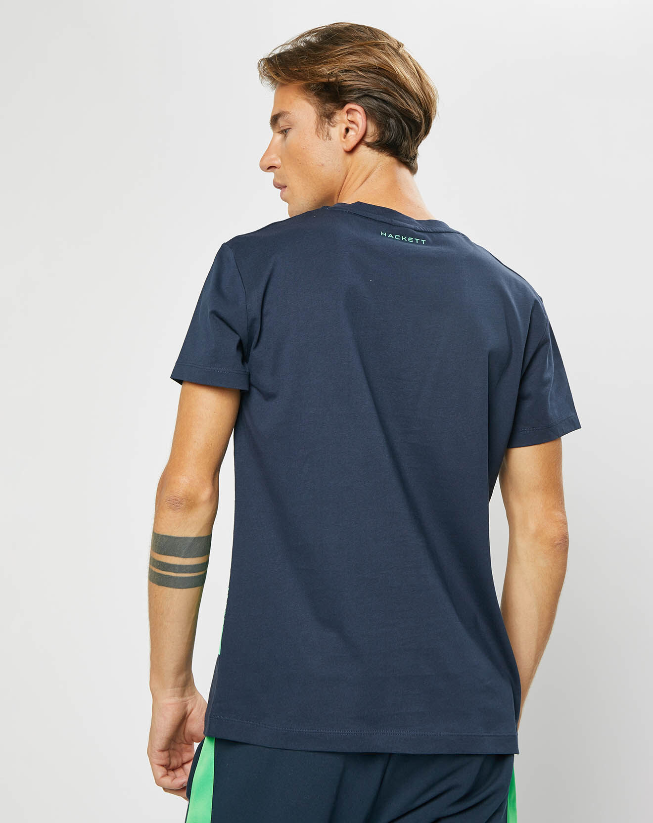 Hackett London T-Shirt Logo Aston Martin Racing bleu marine