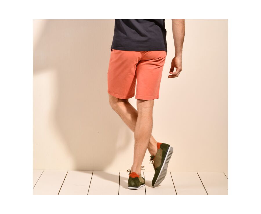 Bermuda chino homme Orange Sanguine - BARRY