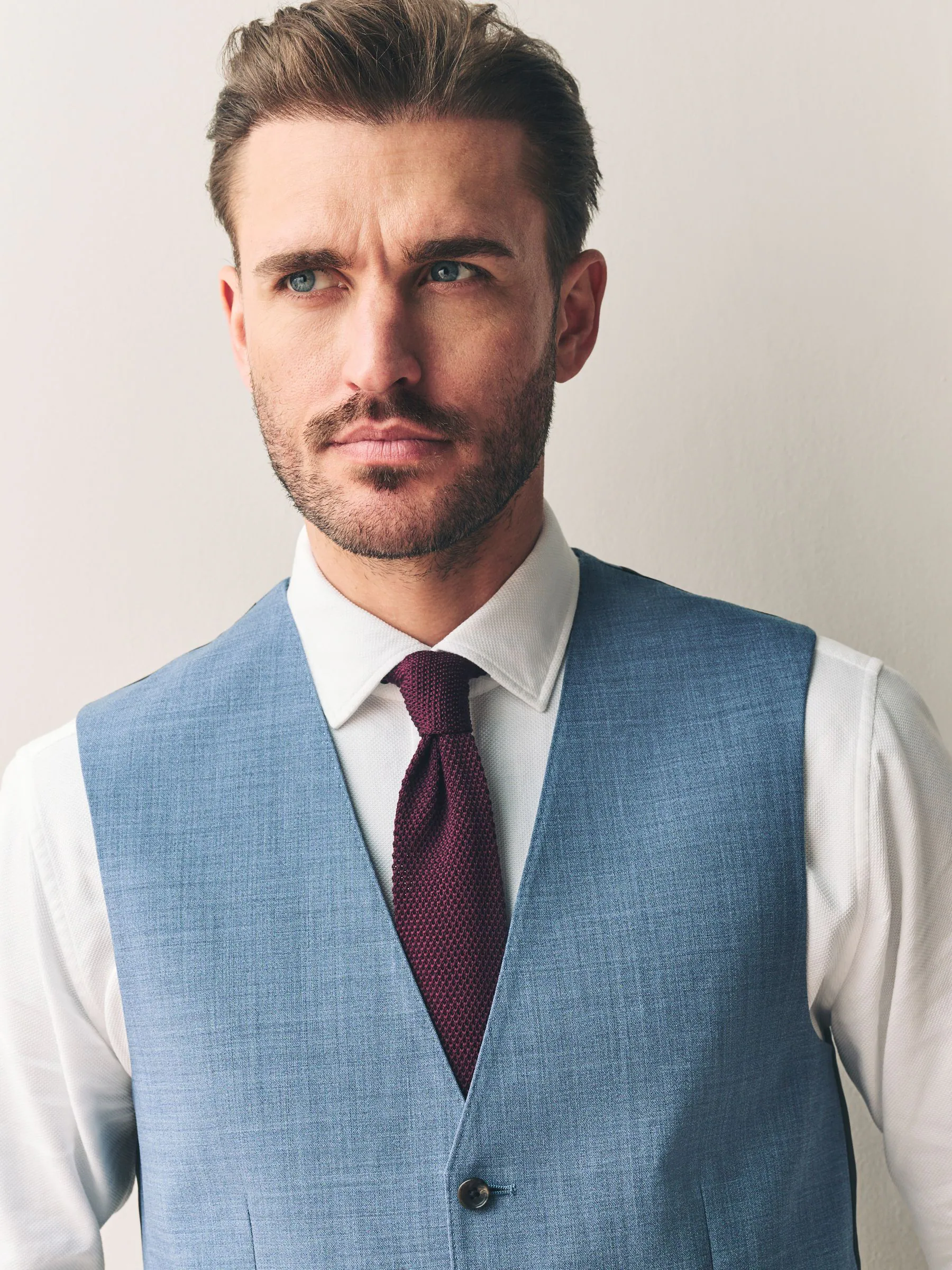Blauw - Signature Nova Fides wollen gilet
