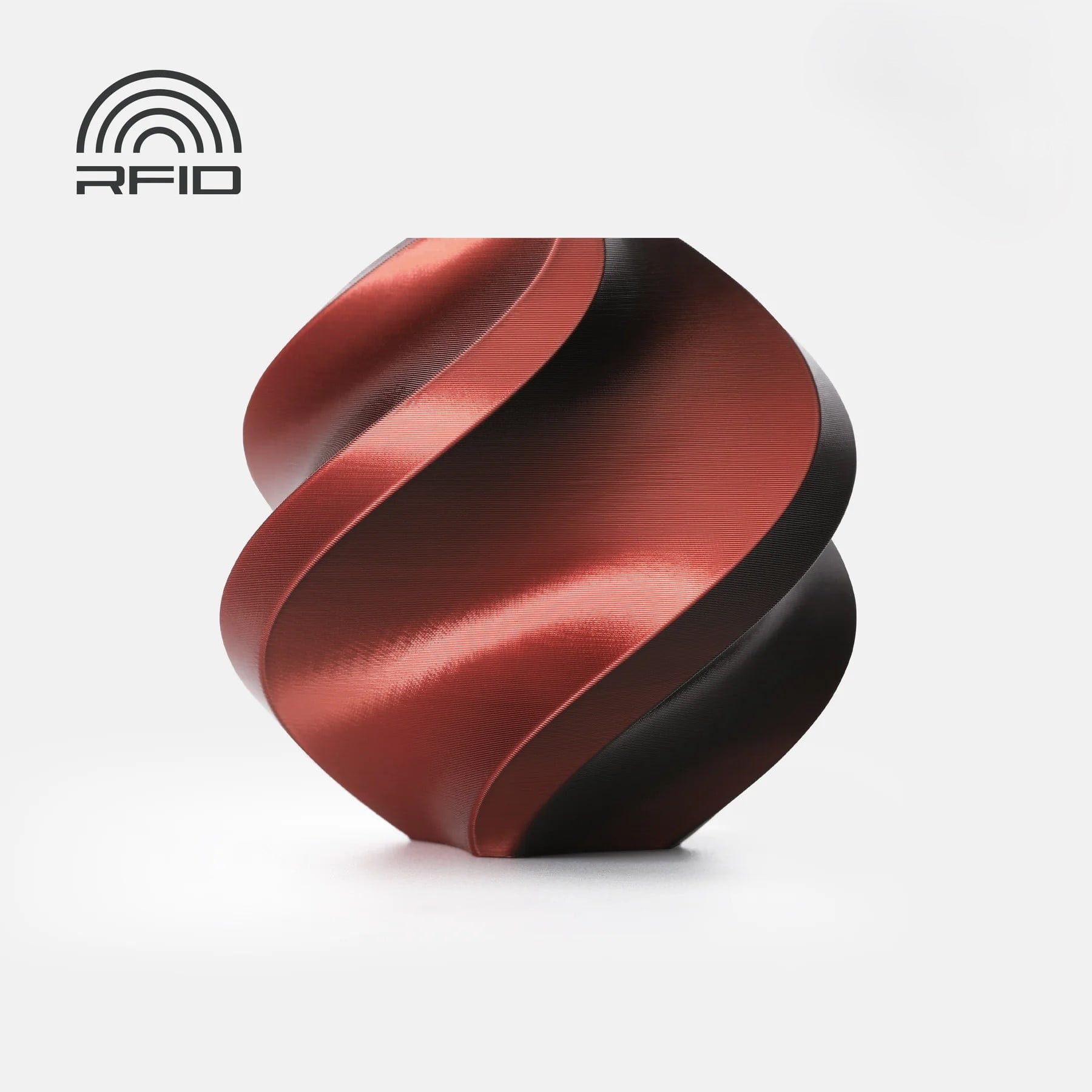 Bambu Lab  PLA Silk Dual Color Velvet Eclipse, Spule (1.000 g)    Seidiges PLA mit Hochglanz in Schwarz-Rot
