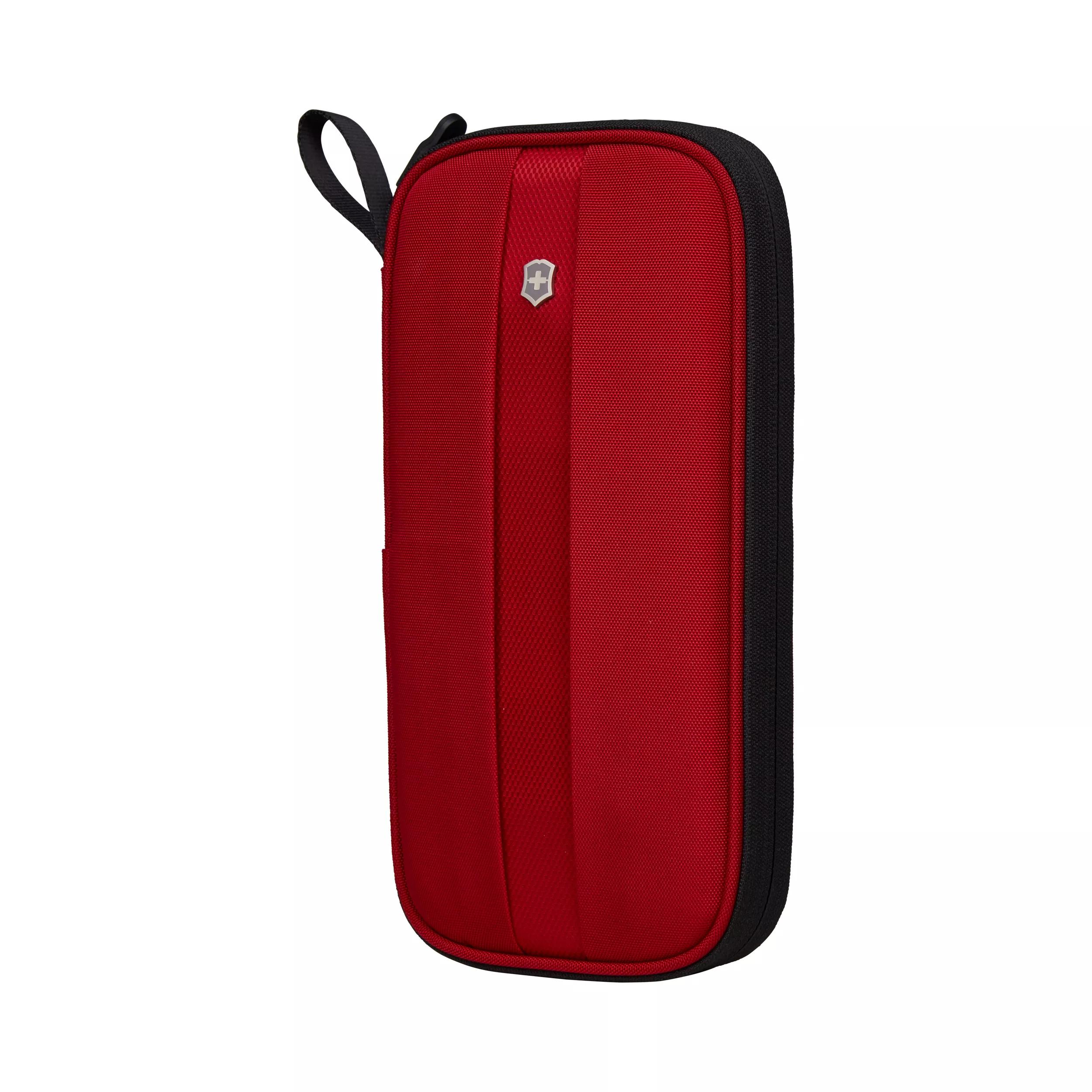 Reisemappe mit RFID-Schutz-rot
