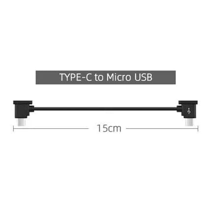 USB-C til Micro-USB Kabel for DJI Mavic - 15cm