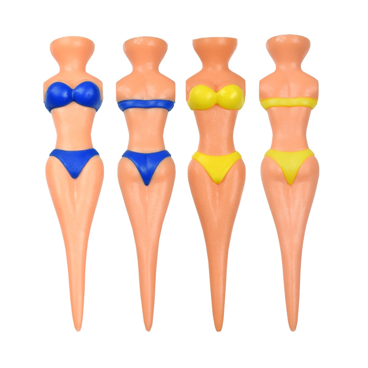 Golf Tees Bikini 4-pakning Flerfarget