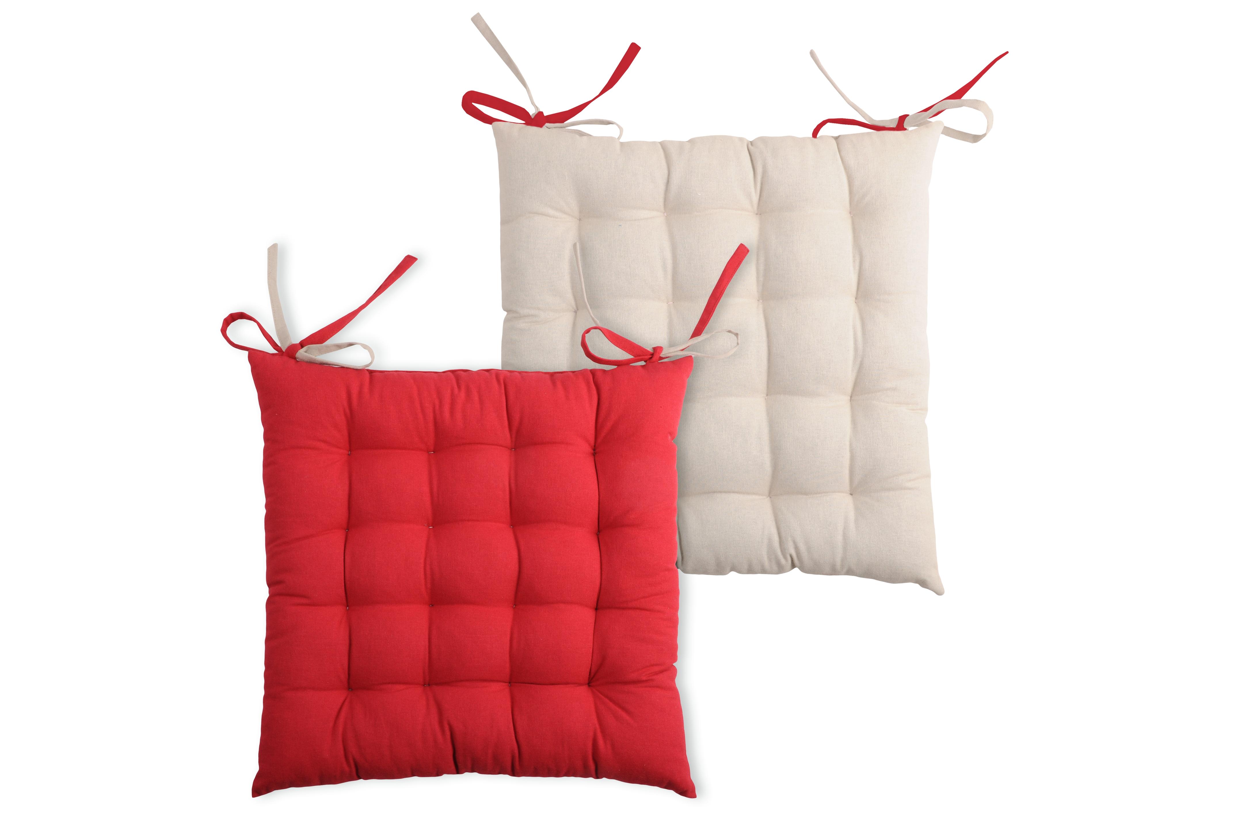 DUO GALETTE 16PTS 40X40 ROUGE LIN