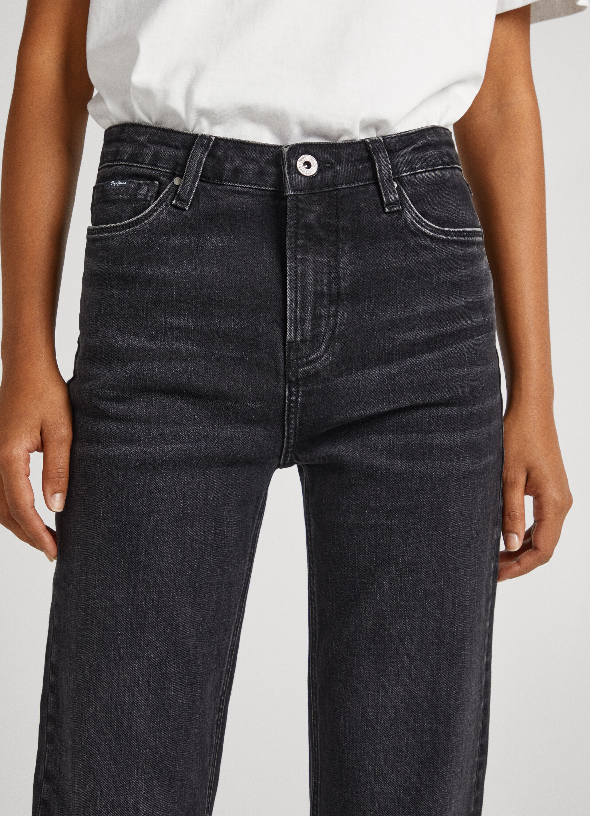 Calça jeans Willa Fit Flare de cintura alta - jeans