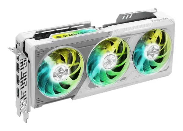 ASRock Steel Legend Radeon RX 9070 XT 16GB - Grafikkort - Radeon RX 9070 XT - 16 GB GDDR6 - PCIe 5.0 x16 - 3 x DisplayPort, HDMI