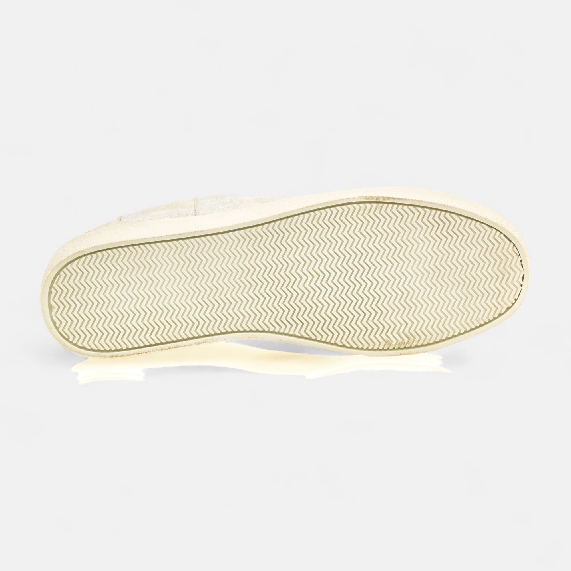 Baskets basses Femme argent