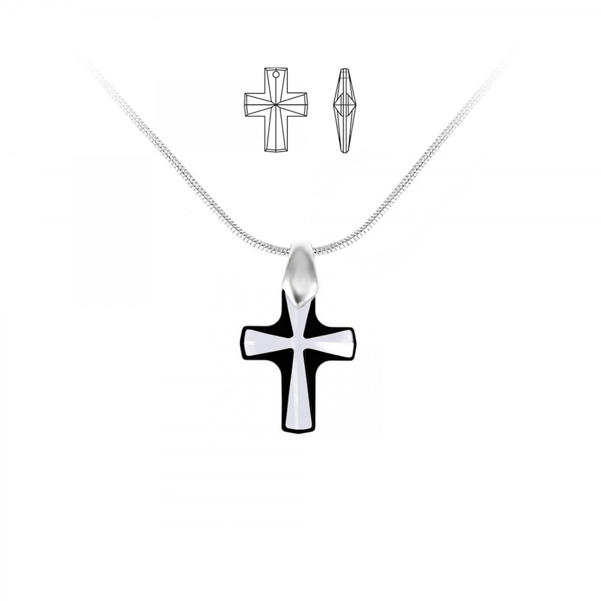 Collier SC Crystal orné de Cristaux scintillants