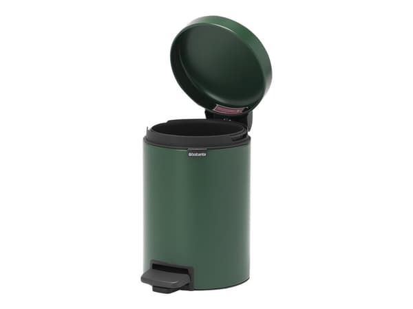Brabantia newIcon - Søppelbøtte - flipp-lokk - 3 L - fotpedal - furugrønn