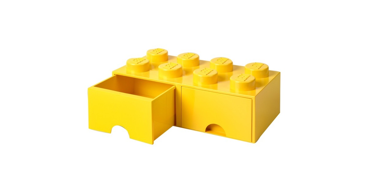 Room CopenhagenLEGO Brick Drawer 8 Geel opbergdoos  (Geel)