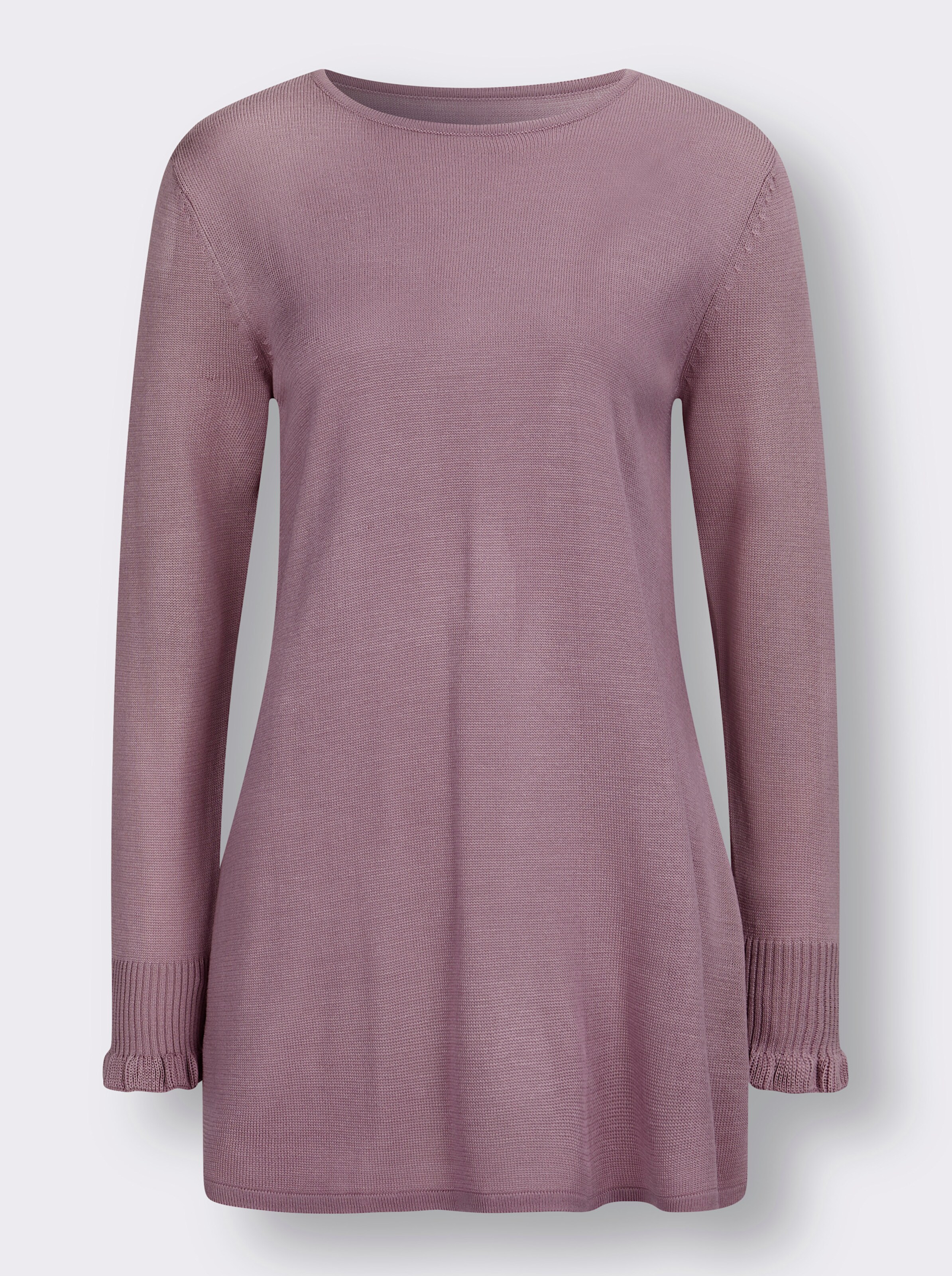 Longpullover in ausgestellter Form