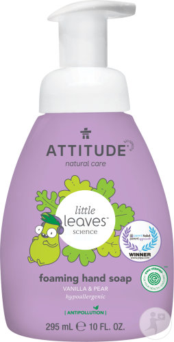 Attitude Little Leaves Savon À Mains Moussant Poire Vanille Flacon-Pompe 295ml