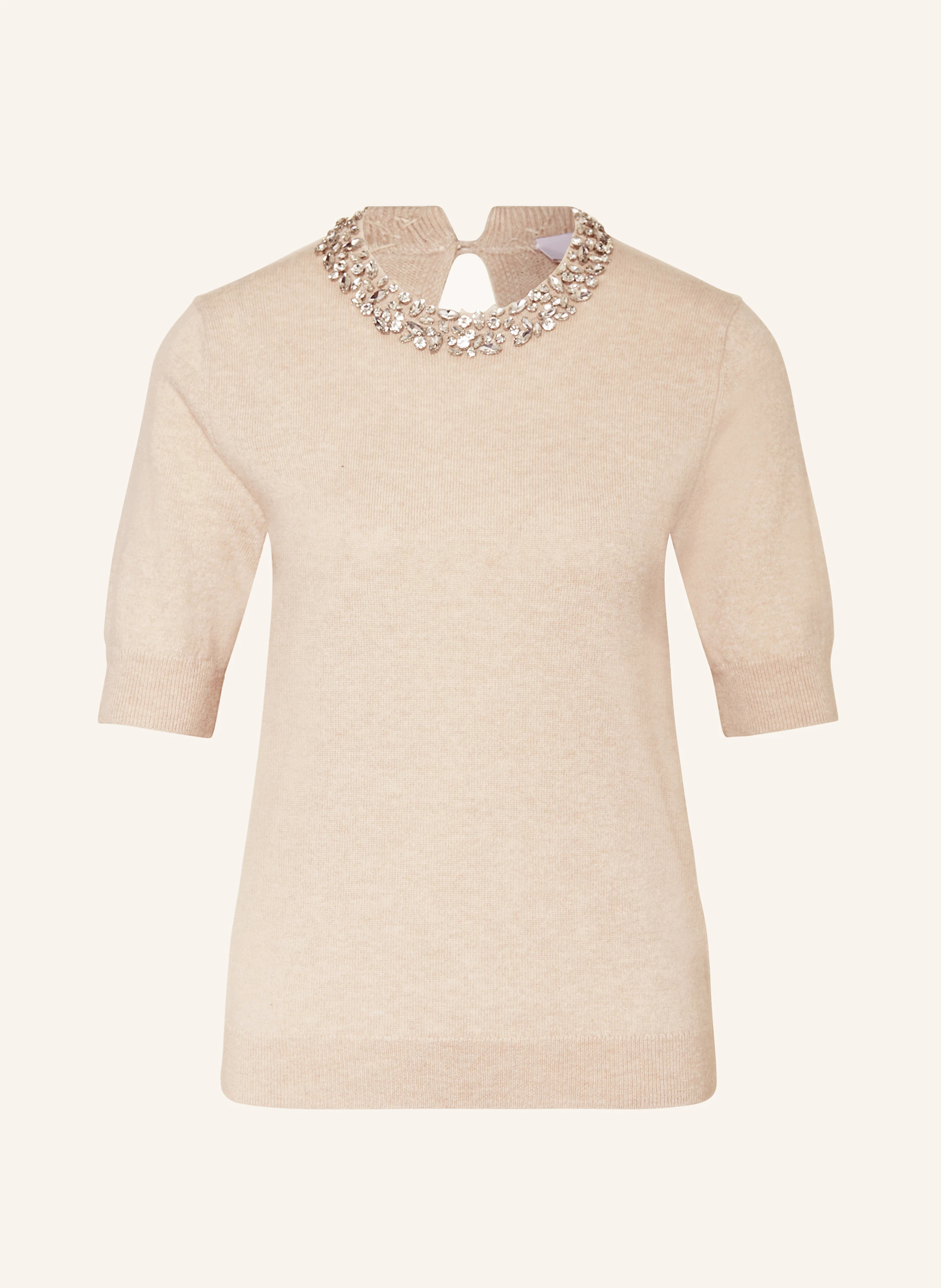 RIANI Strickshirt mit Cashmere und Schmucksteinen