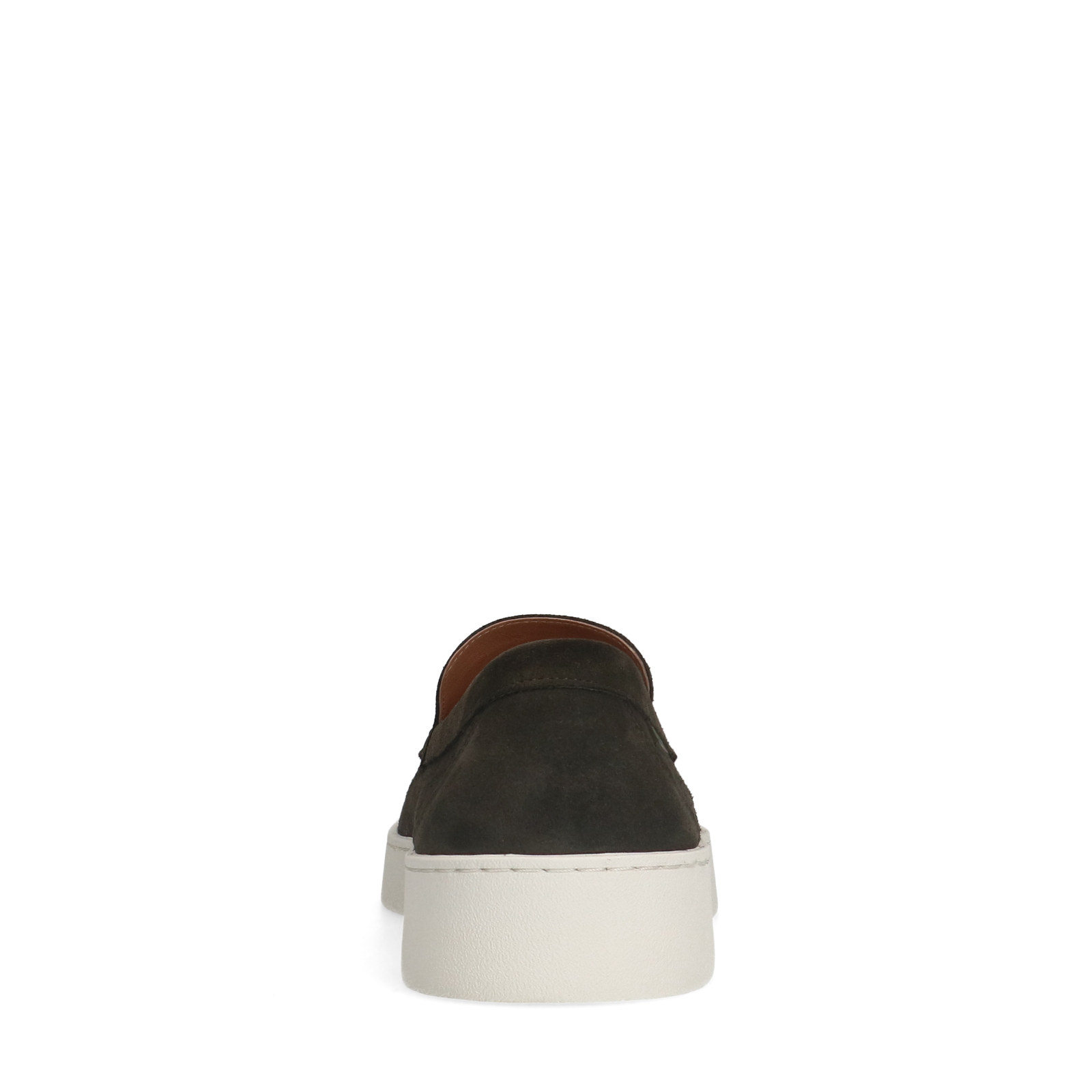 Groene suède loafers