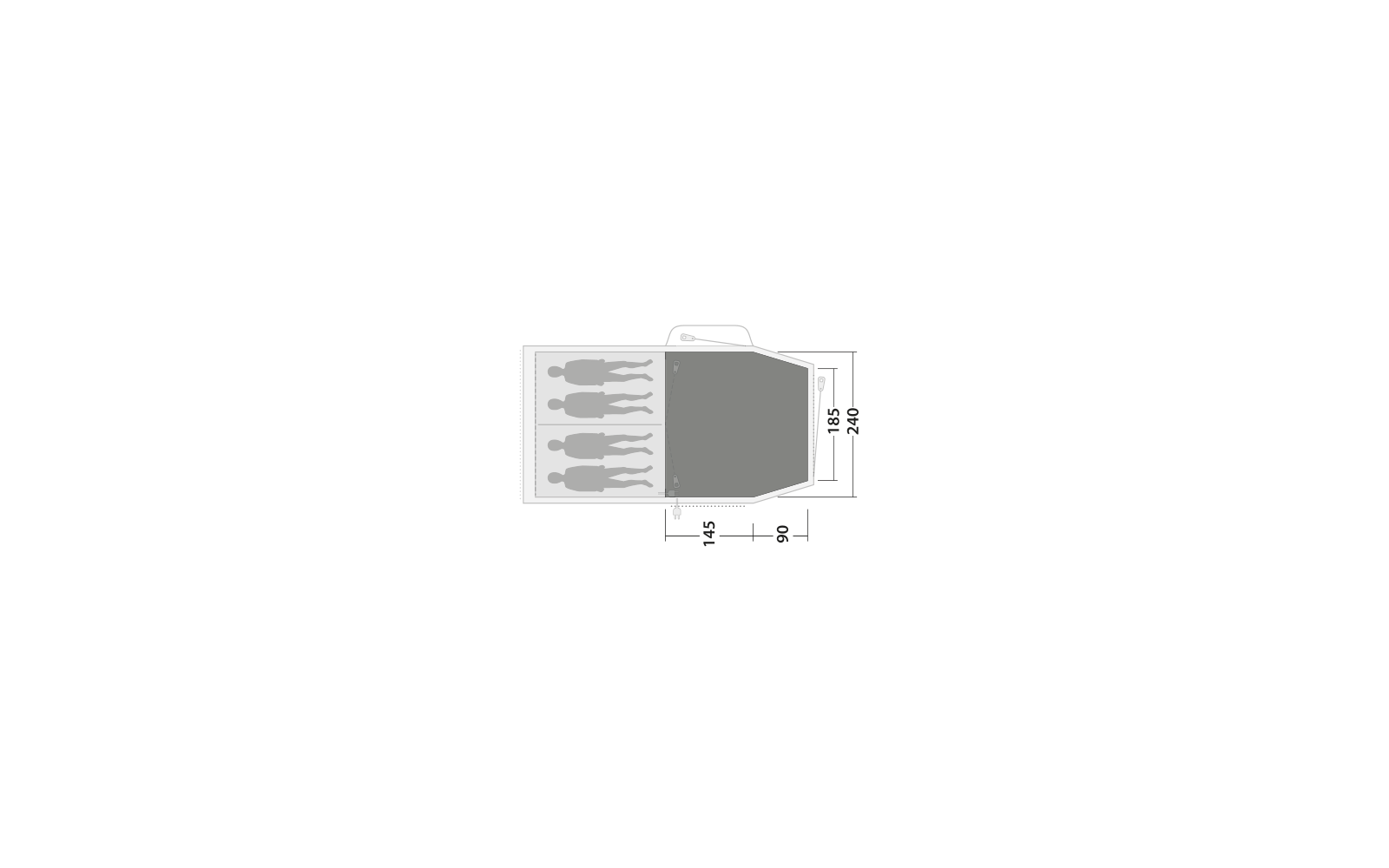 Outwell Springwood 4 Zeltteppich 235 x 240 cm