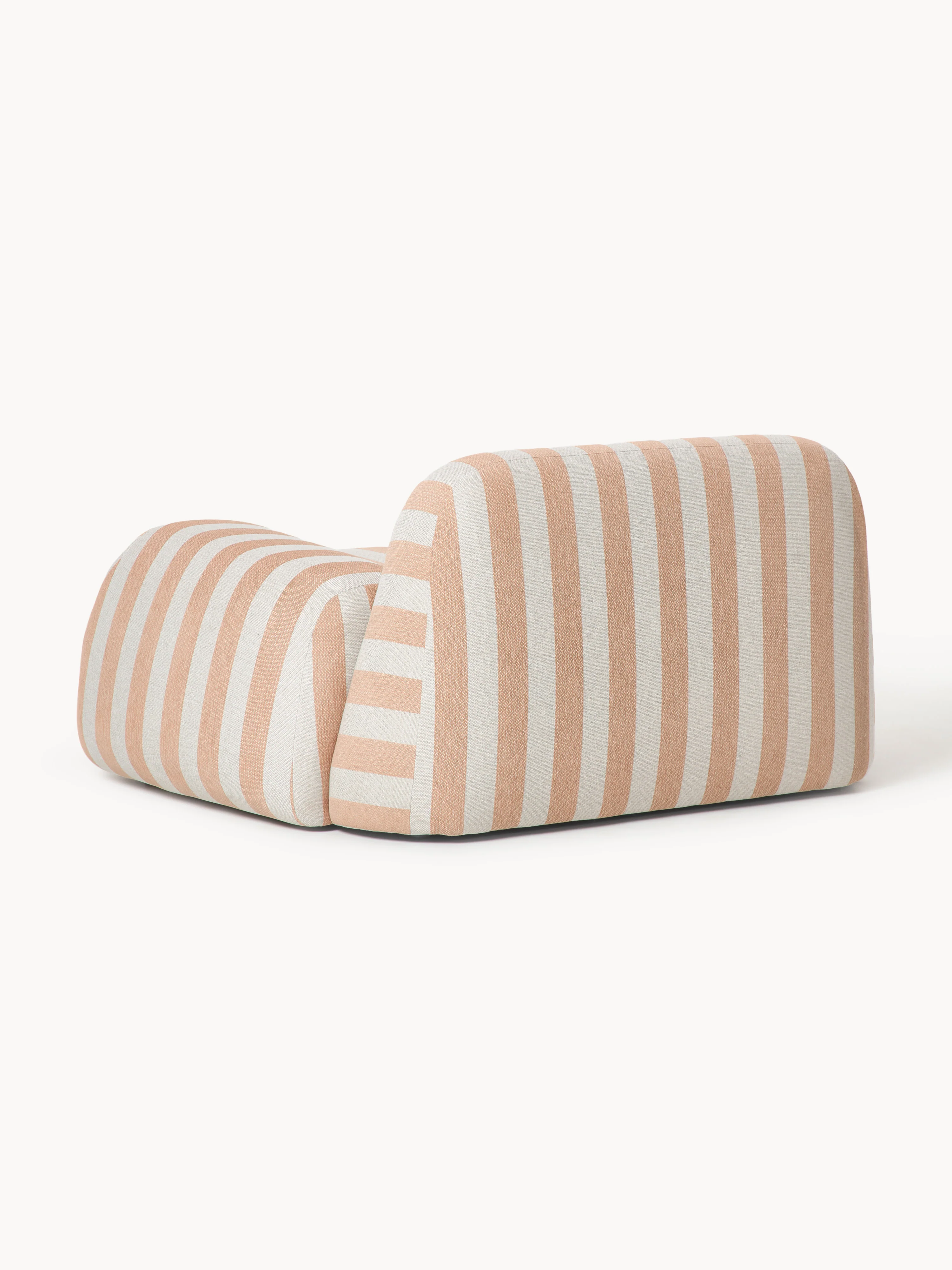 Gestreepte loungefauteuil Wolke