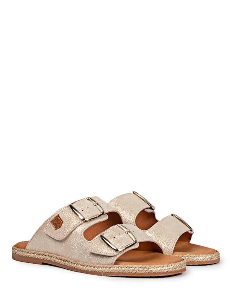 POPA MULES GALDANA CUIR OR