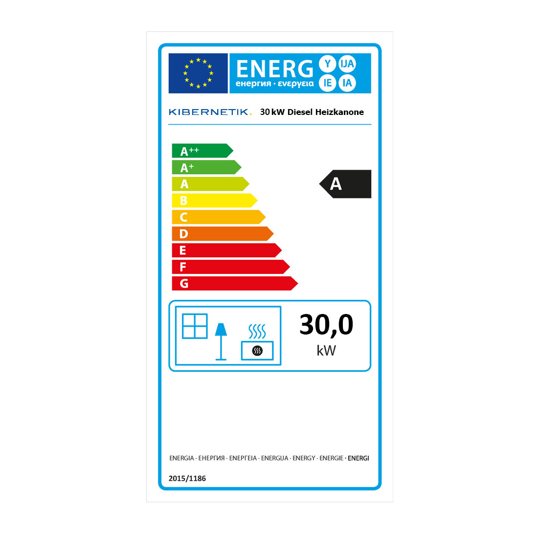 Ekström FSP 30 kW Diesel Heizkanone, ohne Kamin