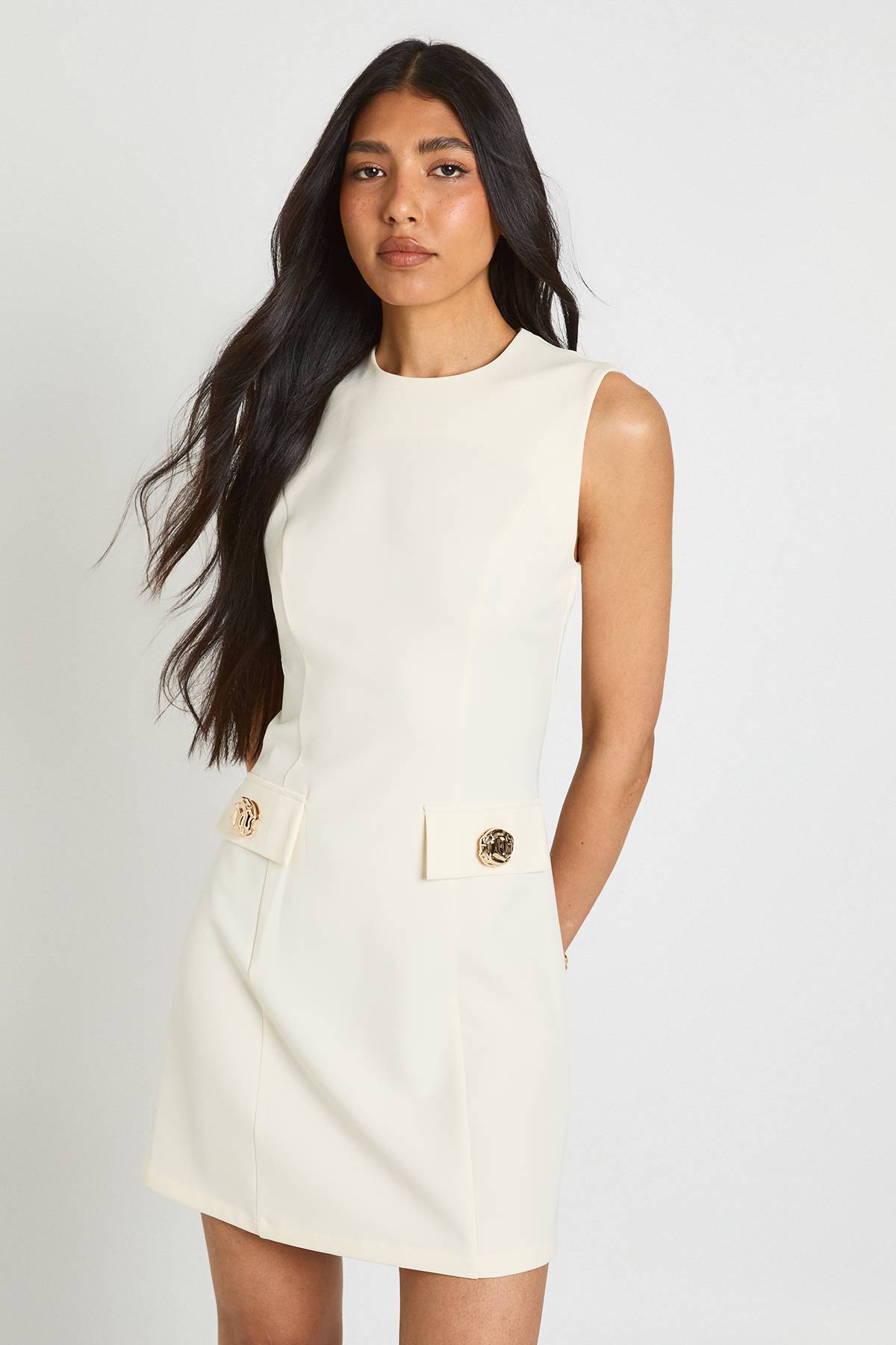 boohoo Robe Mini Trapèze Ajustée Tall