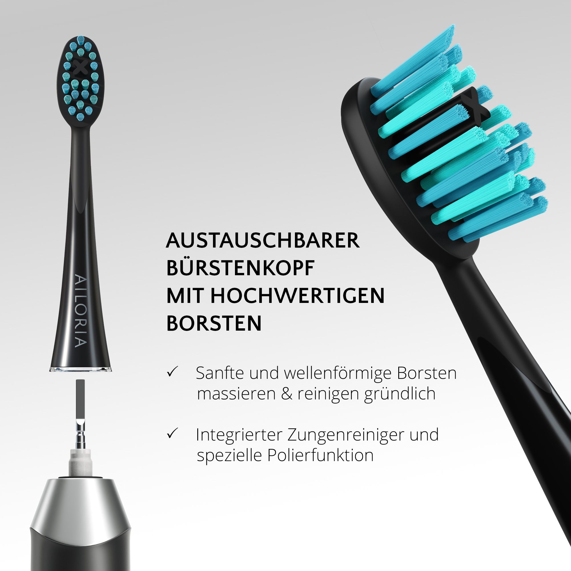 AILORIA SHINE BRIGHT USB-Schallzahnbürste