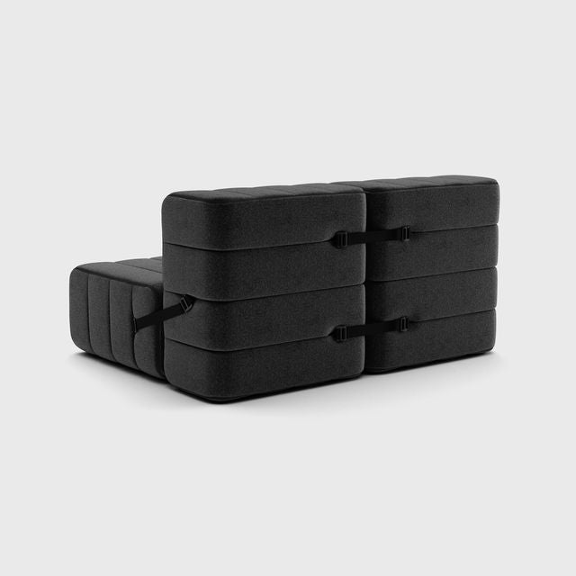 Curt-Set 4 - e.g. Flexibele 2-zitter - Dama - Donkergrijs