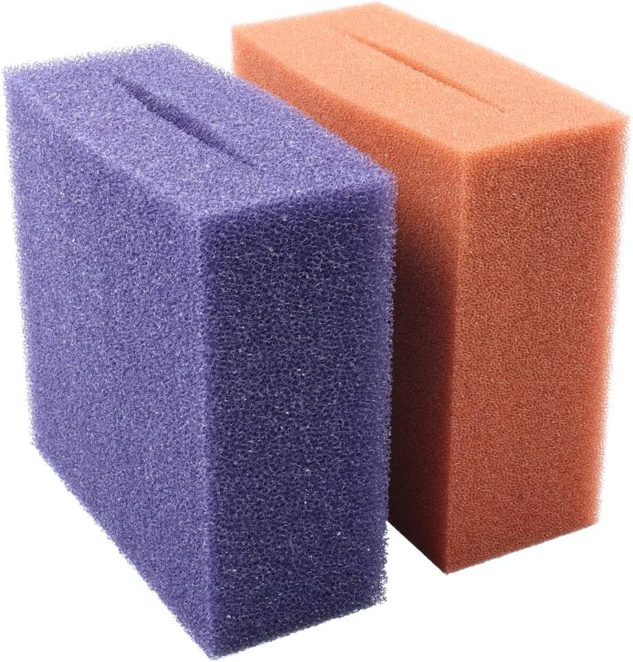 Wacredo Wartungspaket für Oase Biotec Screenmatic² 90.000 Teichfilter Schwamm Set Filterstarter 2 x 55 W Leuchtmittel Komplettset Wasseraufbereitung Filterschwamm Teichpflege Ersatzschwämme