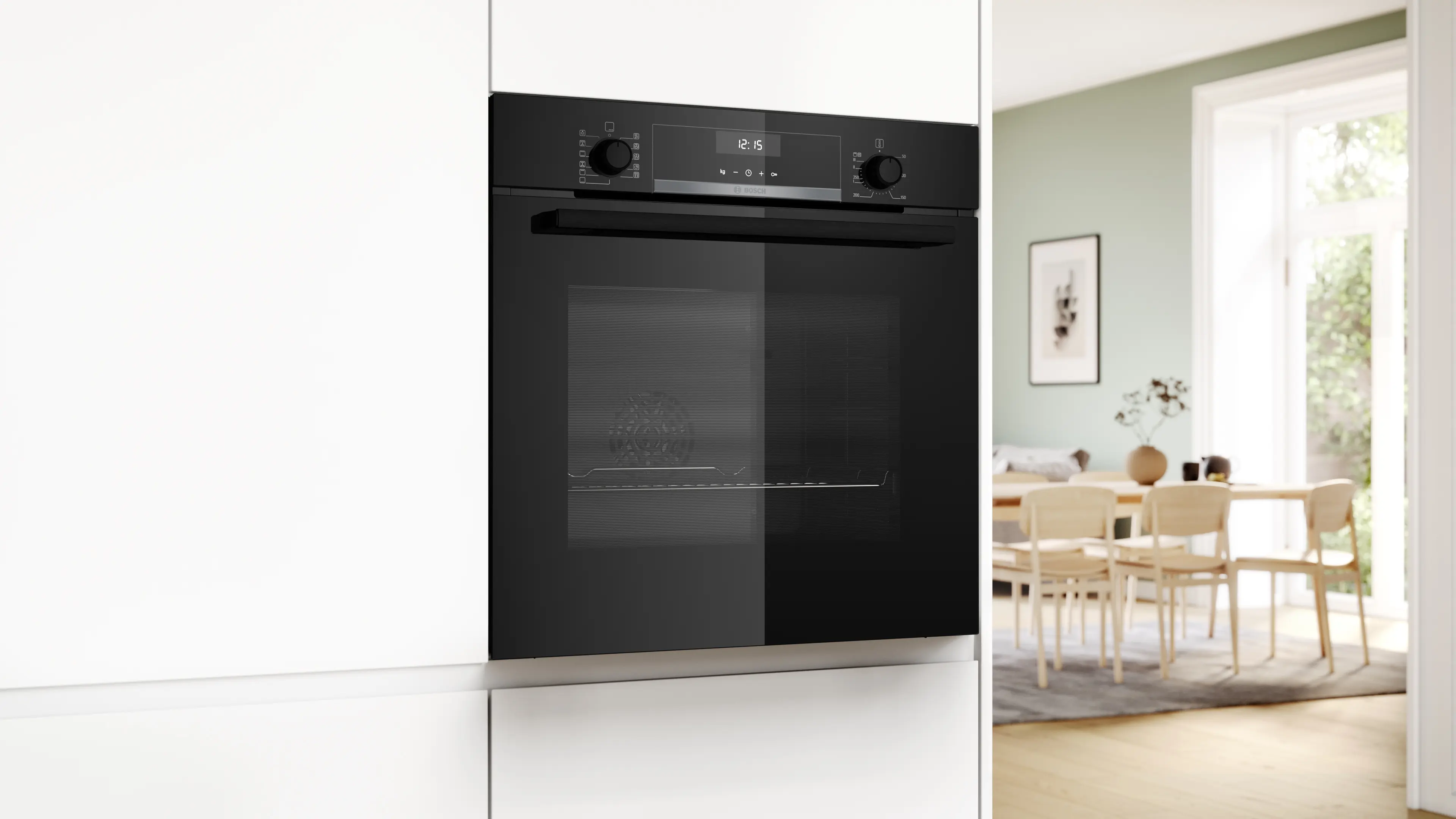 Serie 6 Bakoven 60 x 60 cm Zwart