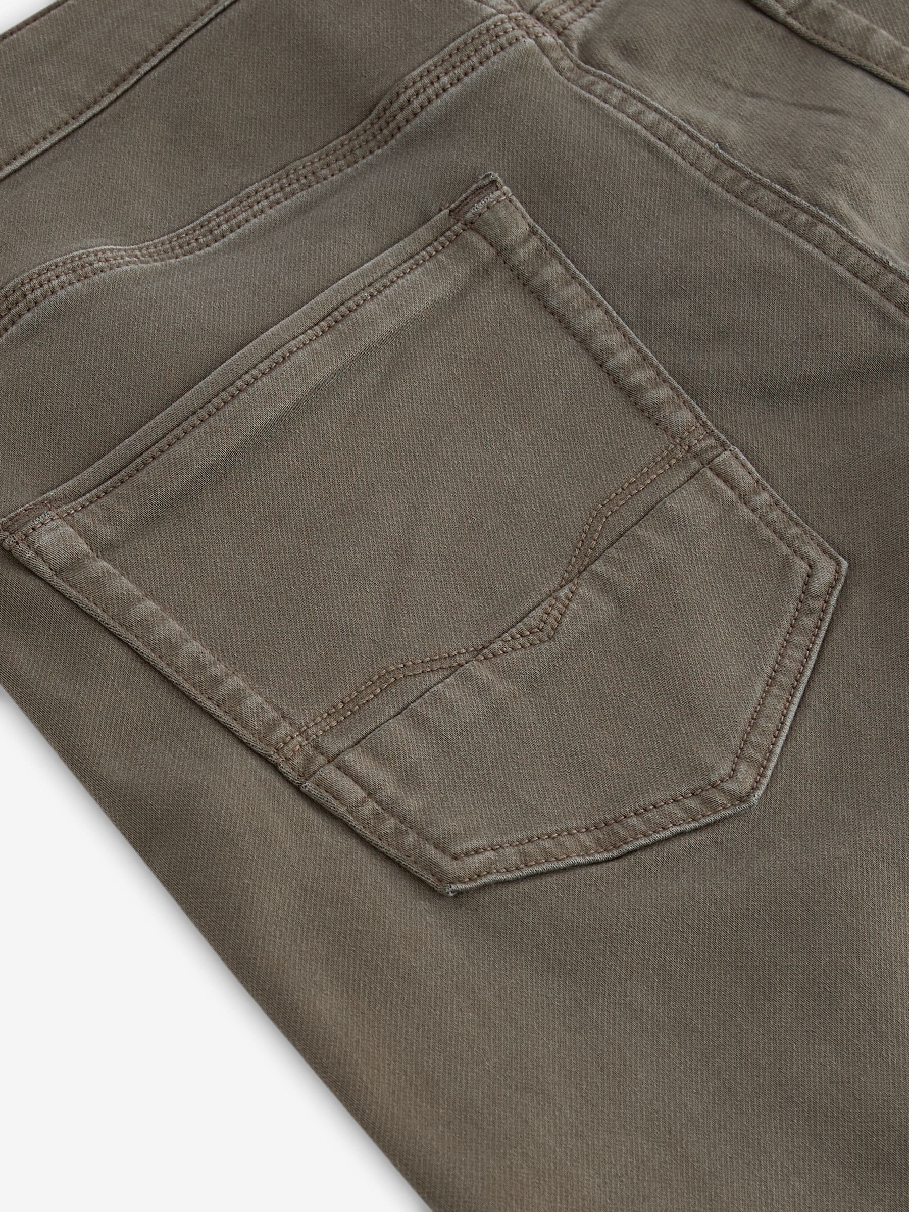 Paddenstoelbruin - Slim Fit - Comfortabele stretchjeans