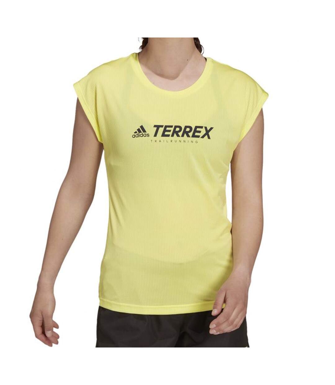 Maillot de sport Jaune Femme Adidas Trail Logo
