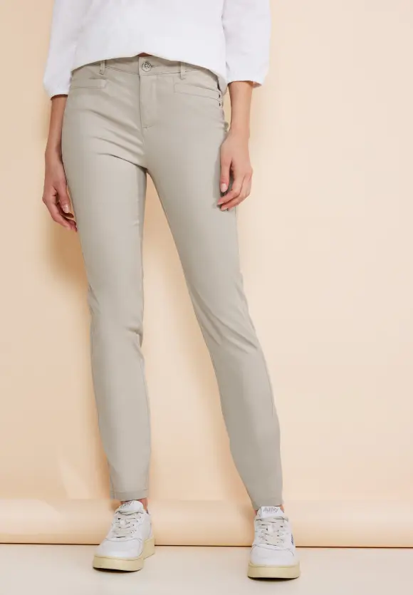 Casual Fit Twill Hose - dolomite stone