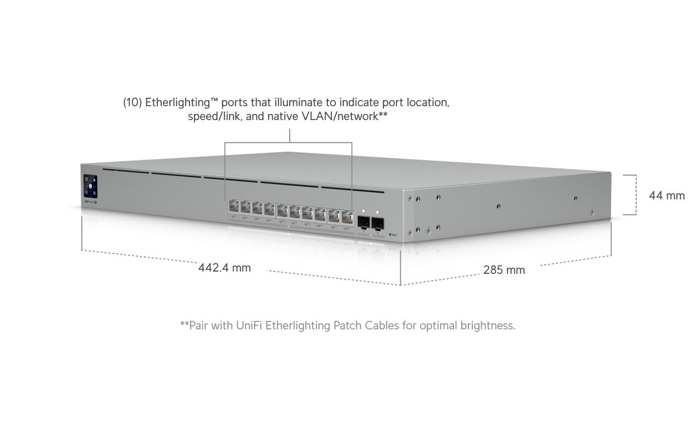 PoE++ Switch Pro XG 10 PoE 12 Port<br>10-Port Layer-3 PoE+++ Switch mit 10G-Ethernet, SFP+, Etherlighting-Technologie und 400W PoE-Budget