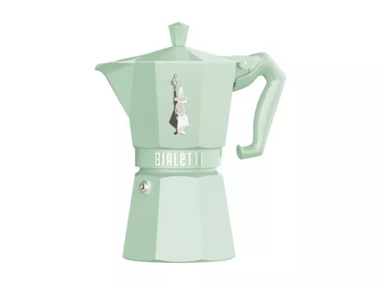 Cafetière Moka Exclusive 6T Vert Pastel Bialetti - Style Vintage et Moderne