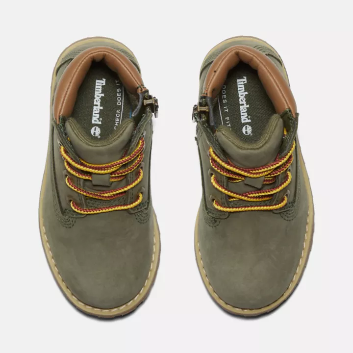 Bottines 6-Inch Pokey Pine pour tout-petit en vert foncé