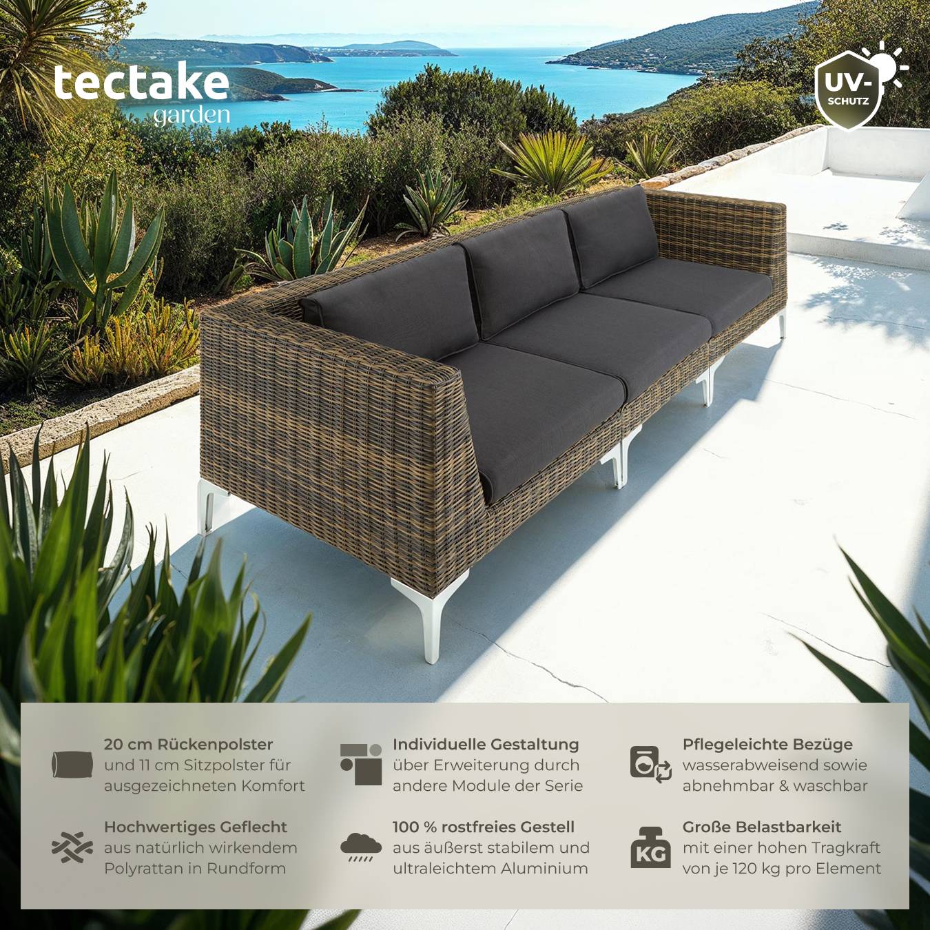 Modulares Rattanset Villanova