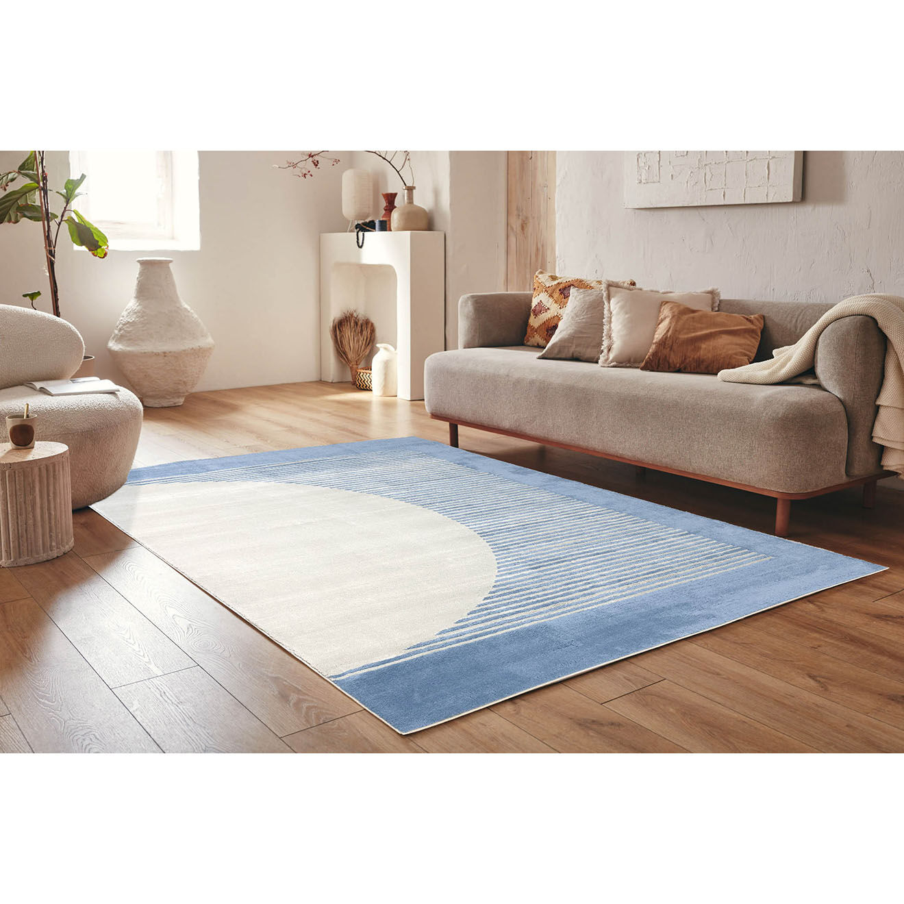 Nazar Rugs Tapis Nely 790 bleu - 160x230 cm