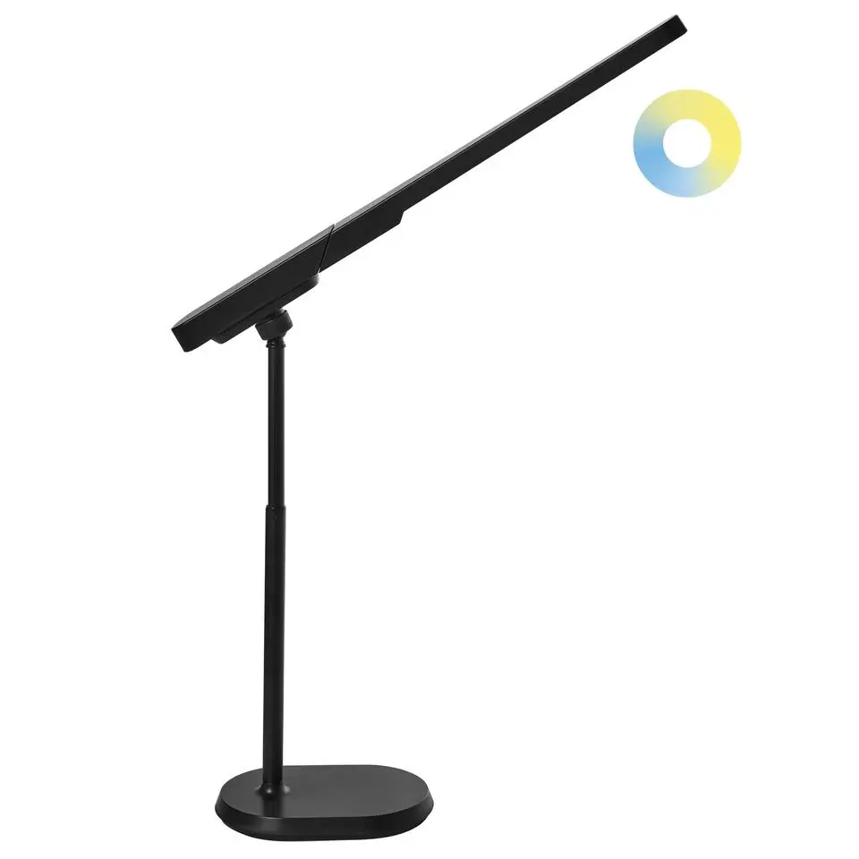 TUCANA - Bureaulamp LED - Zwart - Synthetisch materiaal