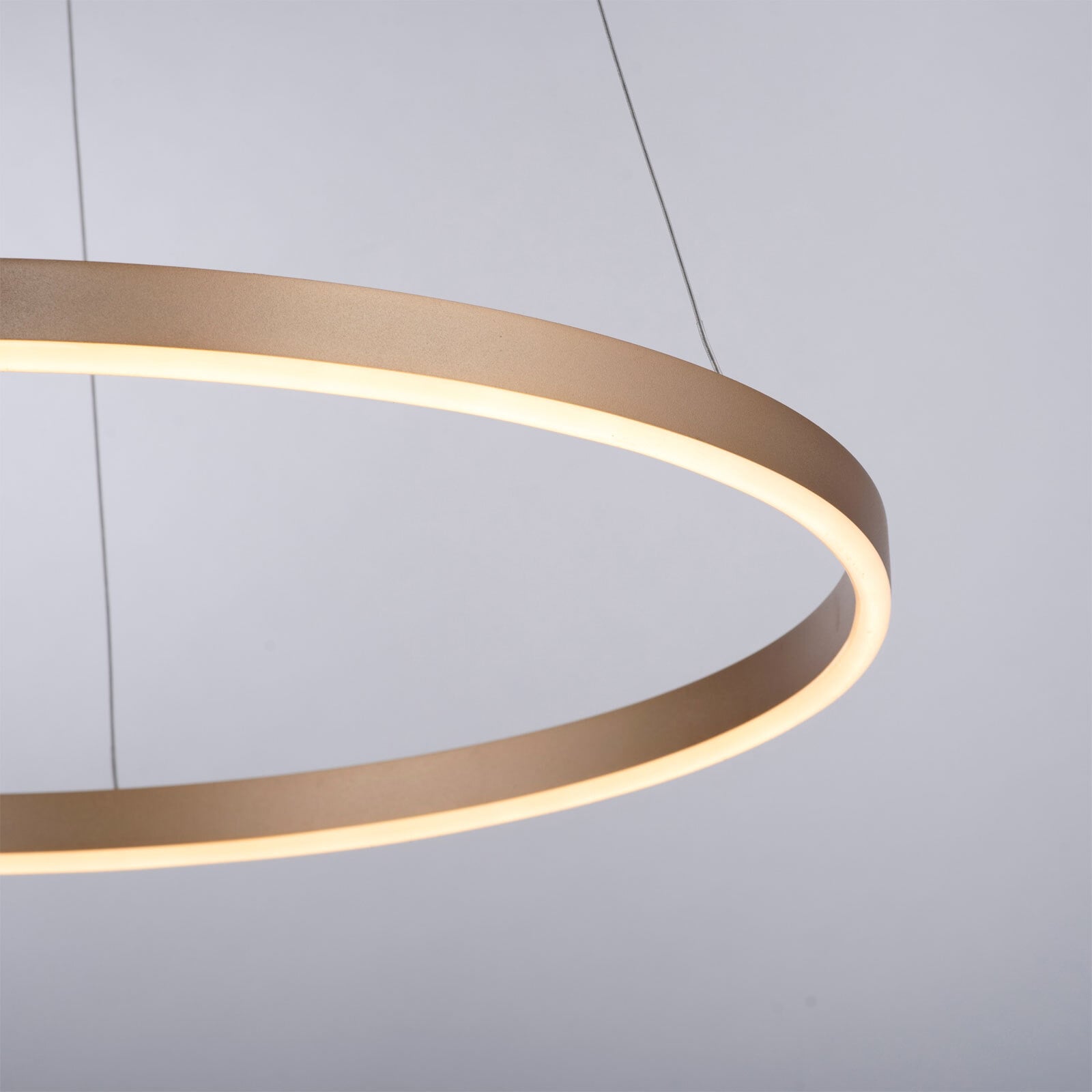 JUST LIGHT LED Pendelleuchte RITUS 58 cm messingfarbig