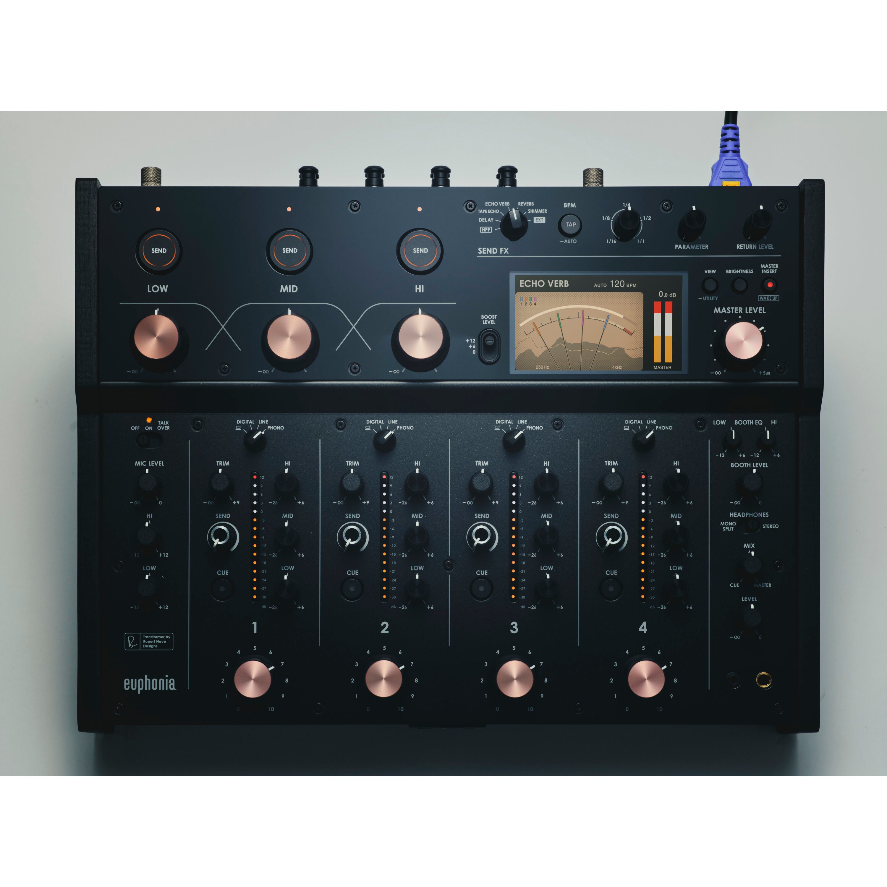 AlphaTheta Euphonia 4-kanaals rotarymixer