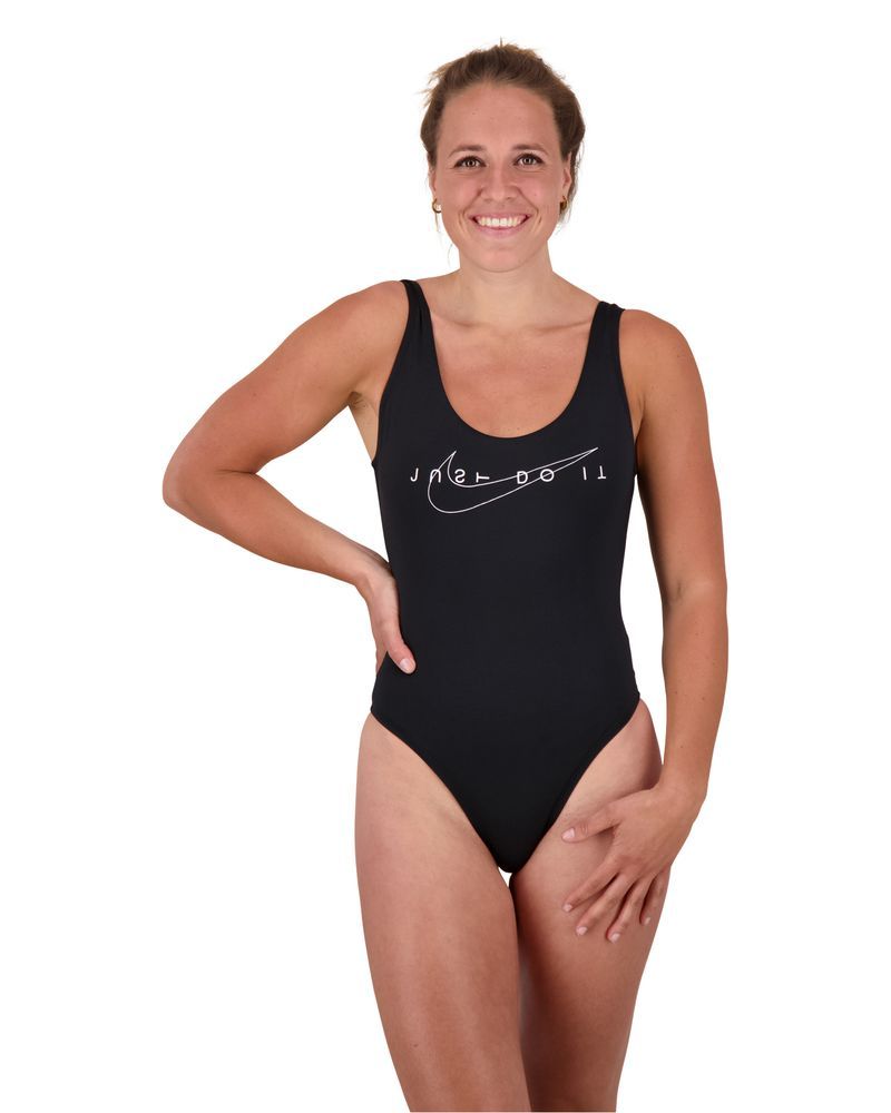 Maillot de bain 1 pièce Nike Swim Noir pour femme