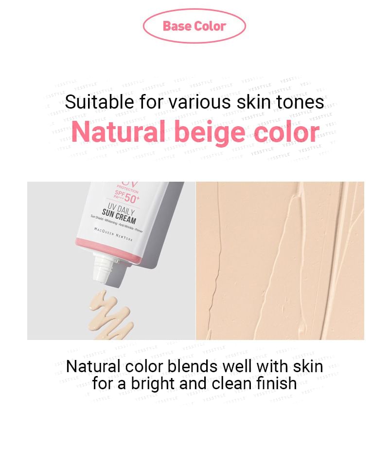 MACQUEEN - UV Dagelijkse Zonnecrème (Matte Finish)